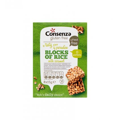 Rýžové kostky karamelové 120g