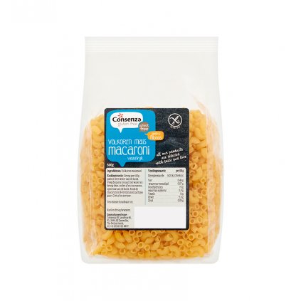 Celozrnné kukuřičné makarony 500g