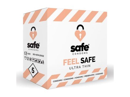 SAFE - Kondomy Feel Safe Ultra Thin 5 ks