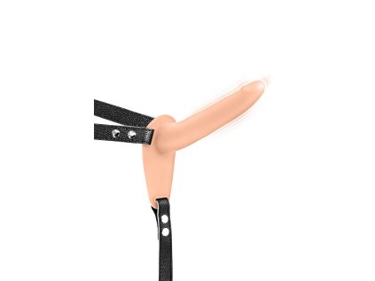 SIMPLE STRAP-ON VIBRATING FLESH STRAP-ON DILDO