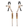 SPORTSHEETS AMBER BEADED NIPPLE CLAMPS