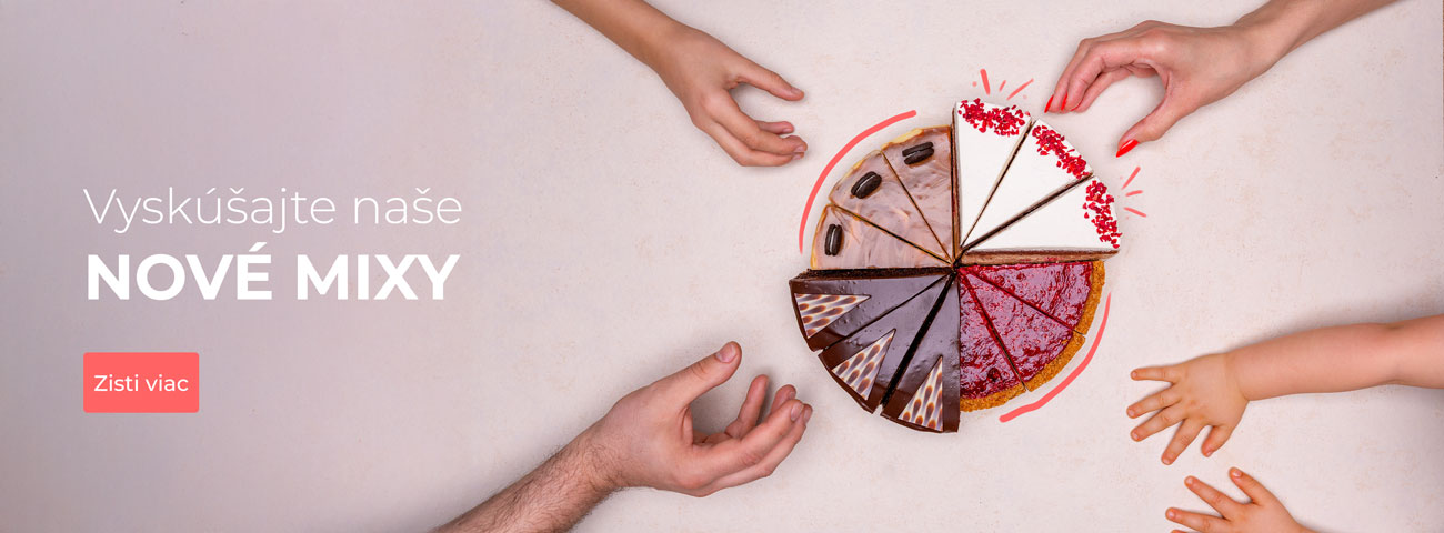 Nové mixy torty cheesecakes raw vegan 2025 cukrári.sk bratislava