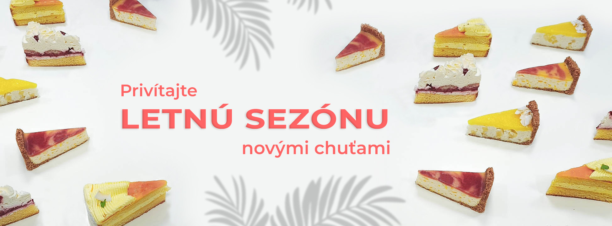 letné novinky, nové svieže torty a cheesecakes