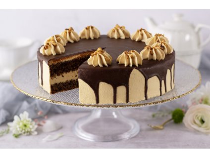 Bezlepková orieškovo karamelová torta Bezlepkový Nut & Caramel Cake