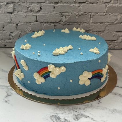Nebeský duhový dort