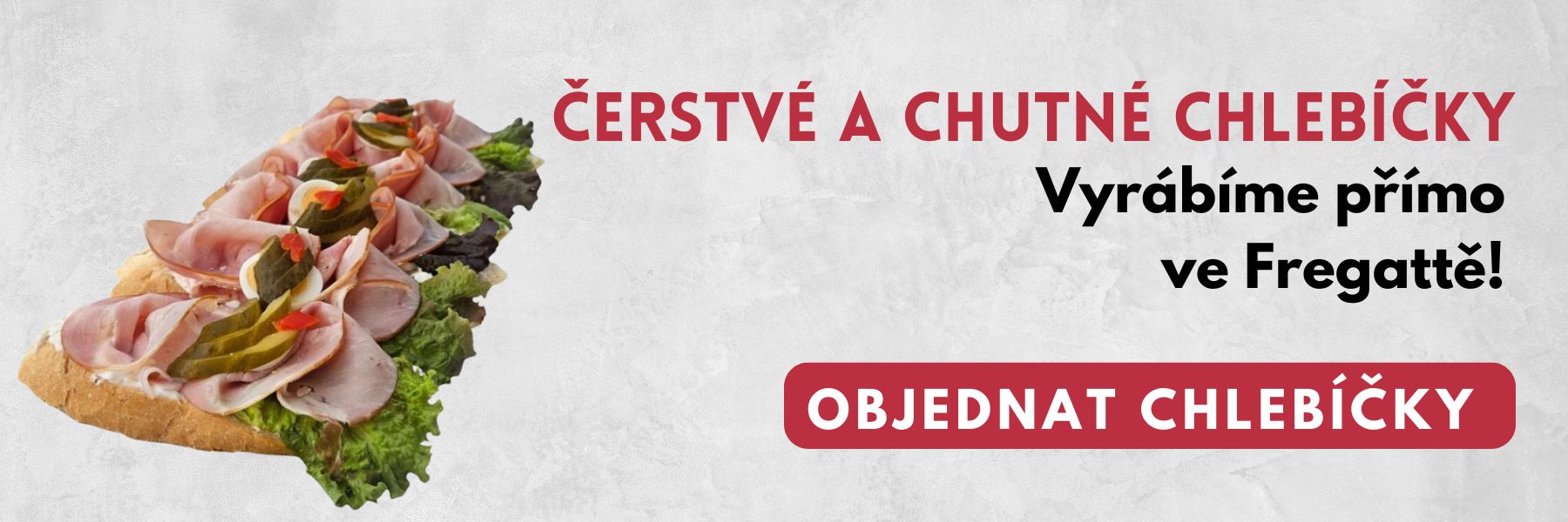 Široký výběr chlebíčků k objednání