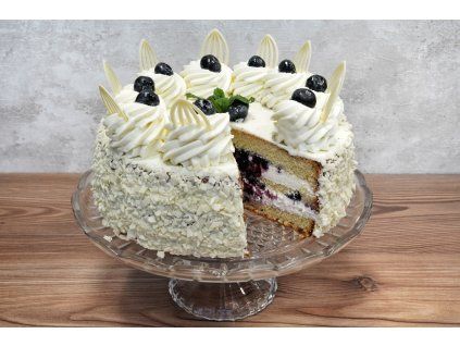 Šlehačkový borůvkový