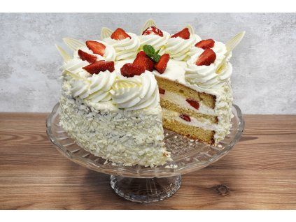 Šlehačkový jahodový