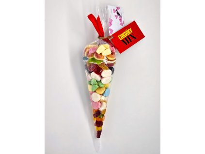 Kornút cukríkový 400 g mix 10 druhov cukríkov
