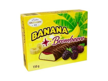 Hauswirth Banány černice v čokoláde (150g)