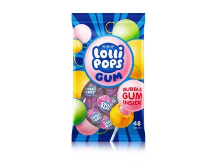 ROSHEN Lízanky Lollipops Gum fruit mix 920 g
