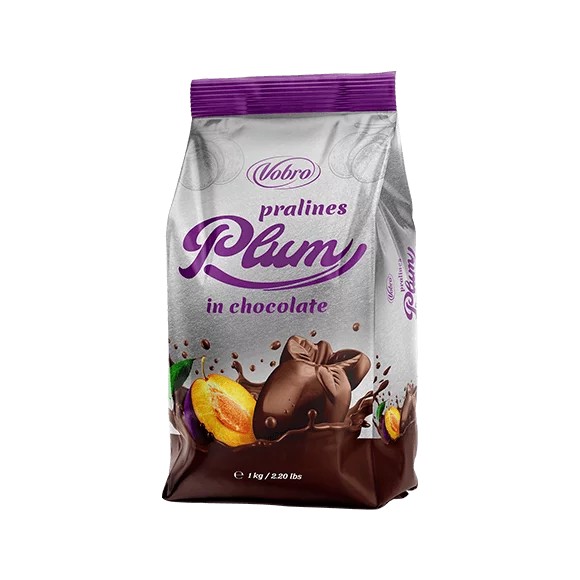Pralines Plum in Chocolate  1 kg - Vobro