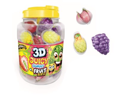 Johny bee 3D juicy gummy fruit 18g/60ks/