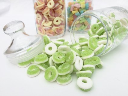 Jablečné želé  kyselé mini oválky 1 Kg