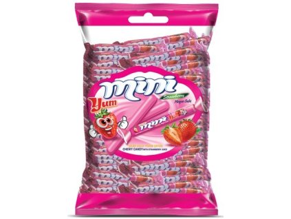 Mini yum jahodové karamely 700g