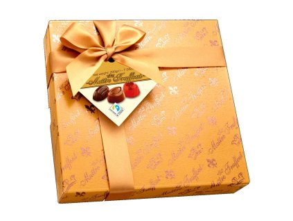 Belgické pralinky v elegantním zlatém balení 200g