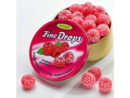 Woogie Fine Drops - malinové 175g