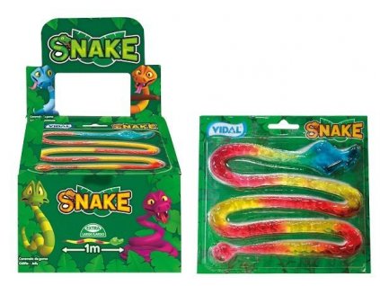 Vidal Snake jelly - želatínový had dĺžky 1m - cukrovinky.cz