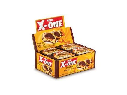 X-One košíček (tartaletka)- Karamelový piškót s kakaovou polevou - cukrovinky.cz