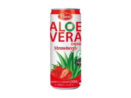 aloe vera jahoda drink v plechovke www.cukrovinky.cz