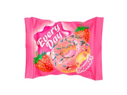 Jahodový donut everyday www.cukrovinky.cz
