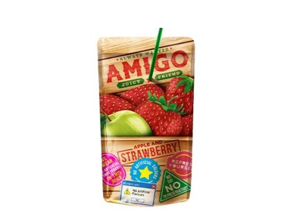 Amigo džus jahodový www.cukrovinky.cz