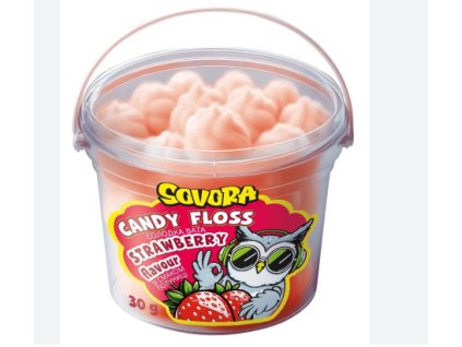 Cukrová vata jahoda Sovora 30g-cukrovinky.cz