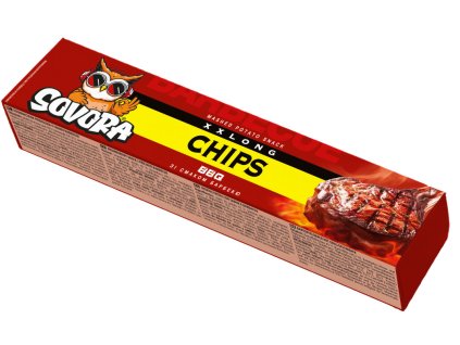 Dlouhé chipsy Sovora s příchutí BBQ- cukroivnky.cz