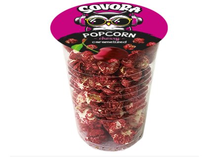 Popcorn třešeň Sovora 60g-cukrovinky.cz