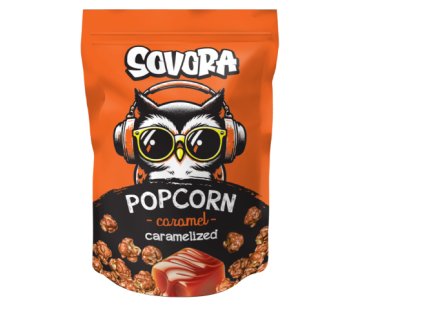 Sovora popcorn karamel 90g-cukrovinky.cz
