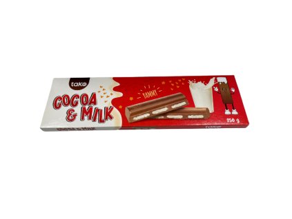 Cocoa and Milk, mléčná čokoláda www.cukrovinky.cz