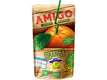 Osviežujúci nápoj Amigo pomaranč - cukrovinky.cz