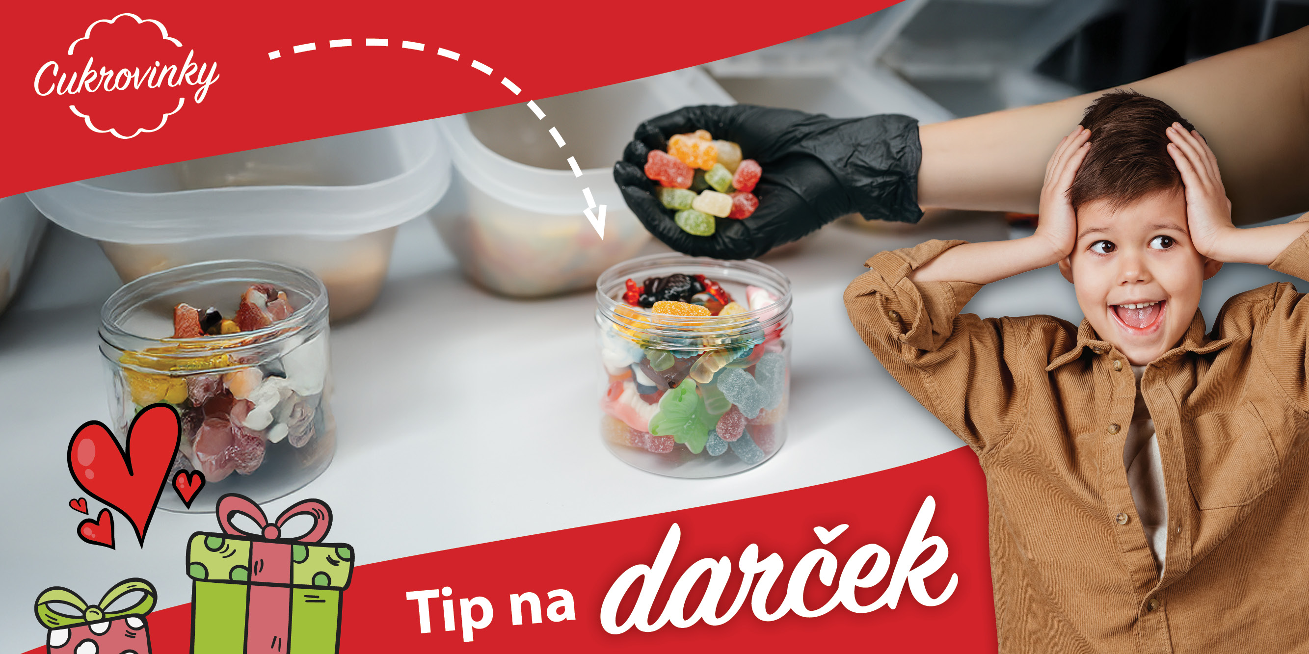 Tip na darček na mieru - candy shop