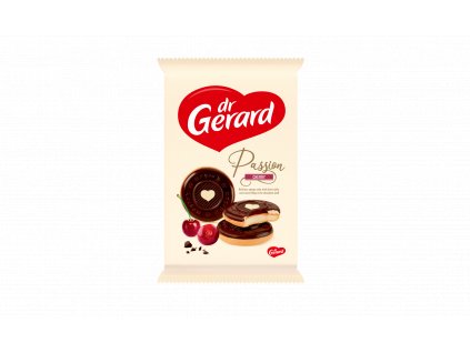 Piškóty s čokoládou, višňovým želé a smotanovým krémom passion od Dr. Gerard - cukrovinky.sk