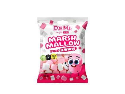 Marshmallow vanilka pink and white www.cukrovinky.sk