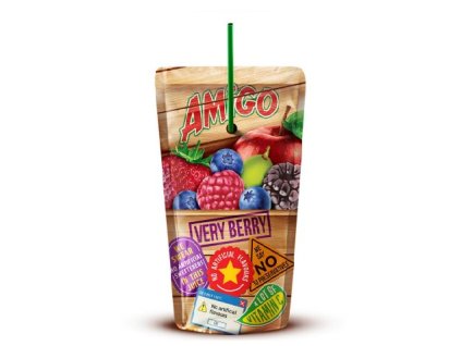 Amigo very berry džús červené ovocie www.curkovinky.sk