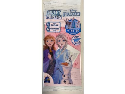Jedlé papiere Frozen balené s tetovačkou-www.cukrovinky.sk