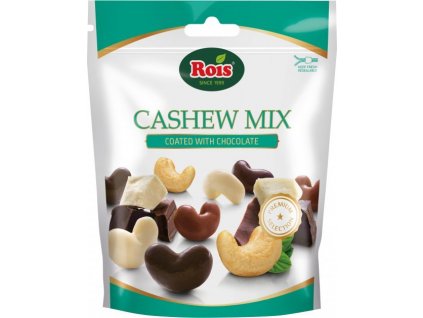 Mix kešu orieškov v mliečnej, bielej aj horkej čokoláde  Rois - cukrovinky.sk