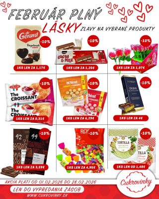 ❤️✨ FEBRUÁR PLNÝ LÁSKY A SLADKÝCH CHVÍĽ! 🍫 Február je mesiac lásky, malých pozorností a sladkých prekvapení pre tých, na...