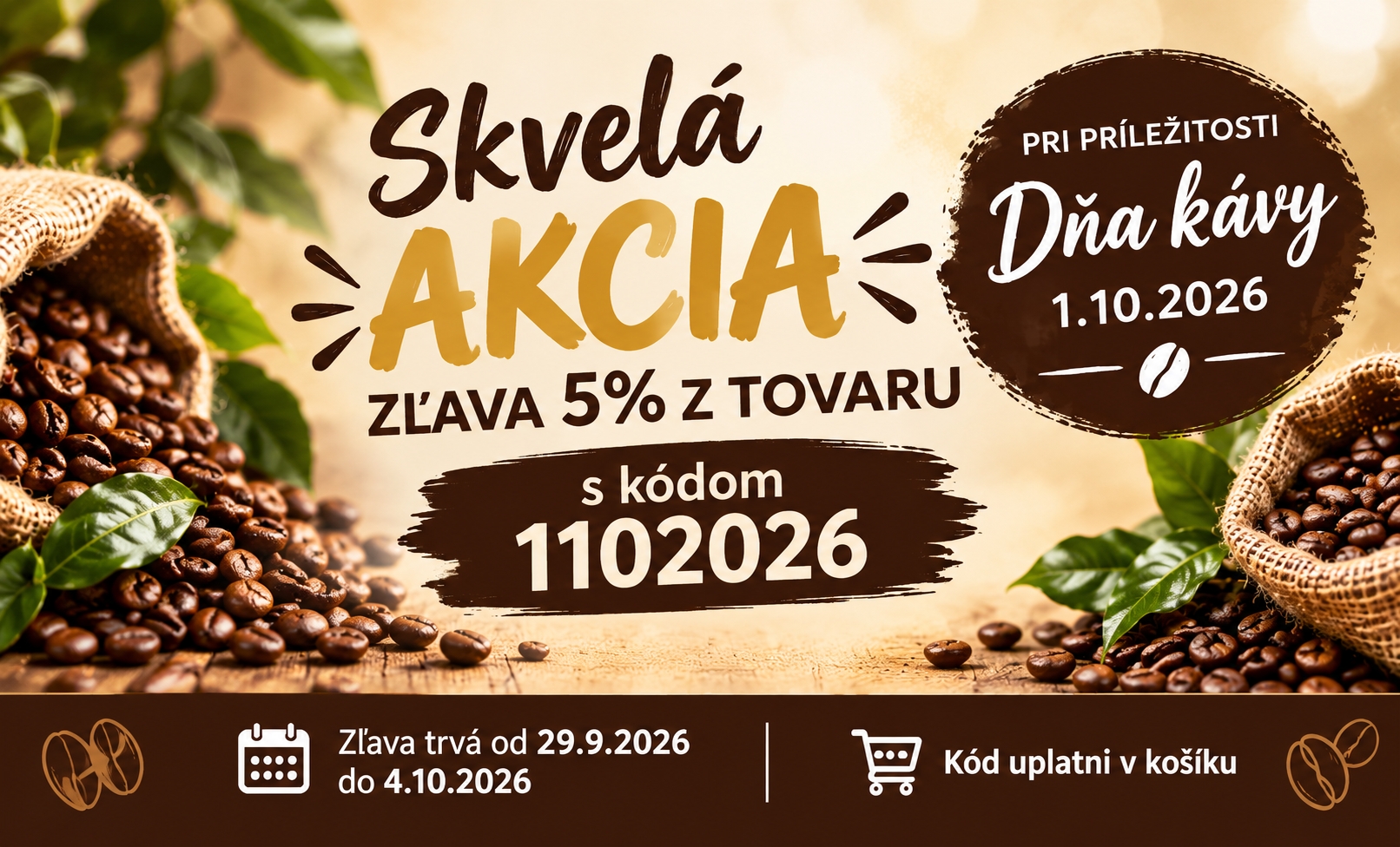 deň kávy - akcia
