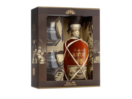 Plantation XO 20th anniversary 40% 0,7 l (dárčekové balenie 2 poháre)