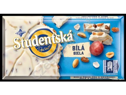 Študentská pečať biela čokoláda 180g