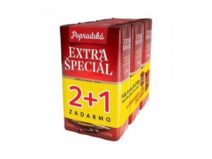 Popradská Extra špeciál vákuová 3 x 250 g