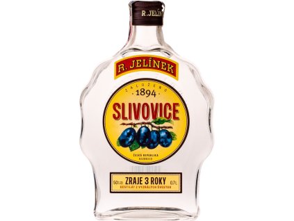 Rudolf Jelínek Slivovica biela budík 50% 0,7 l (čistá fľaša)