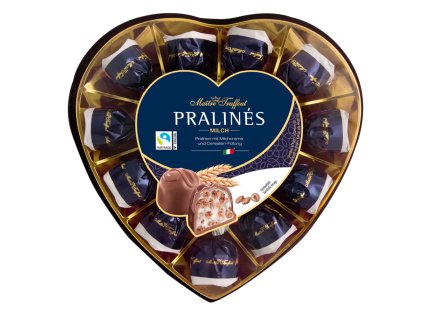 Maitre Truffout Pralinky s mliečnym krémom v tvare srdca 165g
