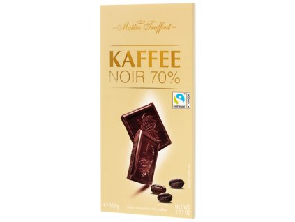 Maitre Truffout horká čokoláda s kávou 100g