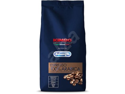 DeLonghi Kimbo Espresso 100% Arabica zrnková káva 1kg