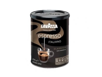 Lavazza Espresso, mletá káva v dóze 250g