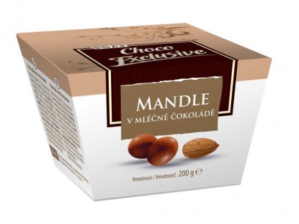 Mandle v mléčné čokoládě 200G