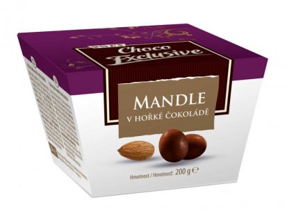 Mandle v hořké čokoládě